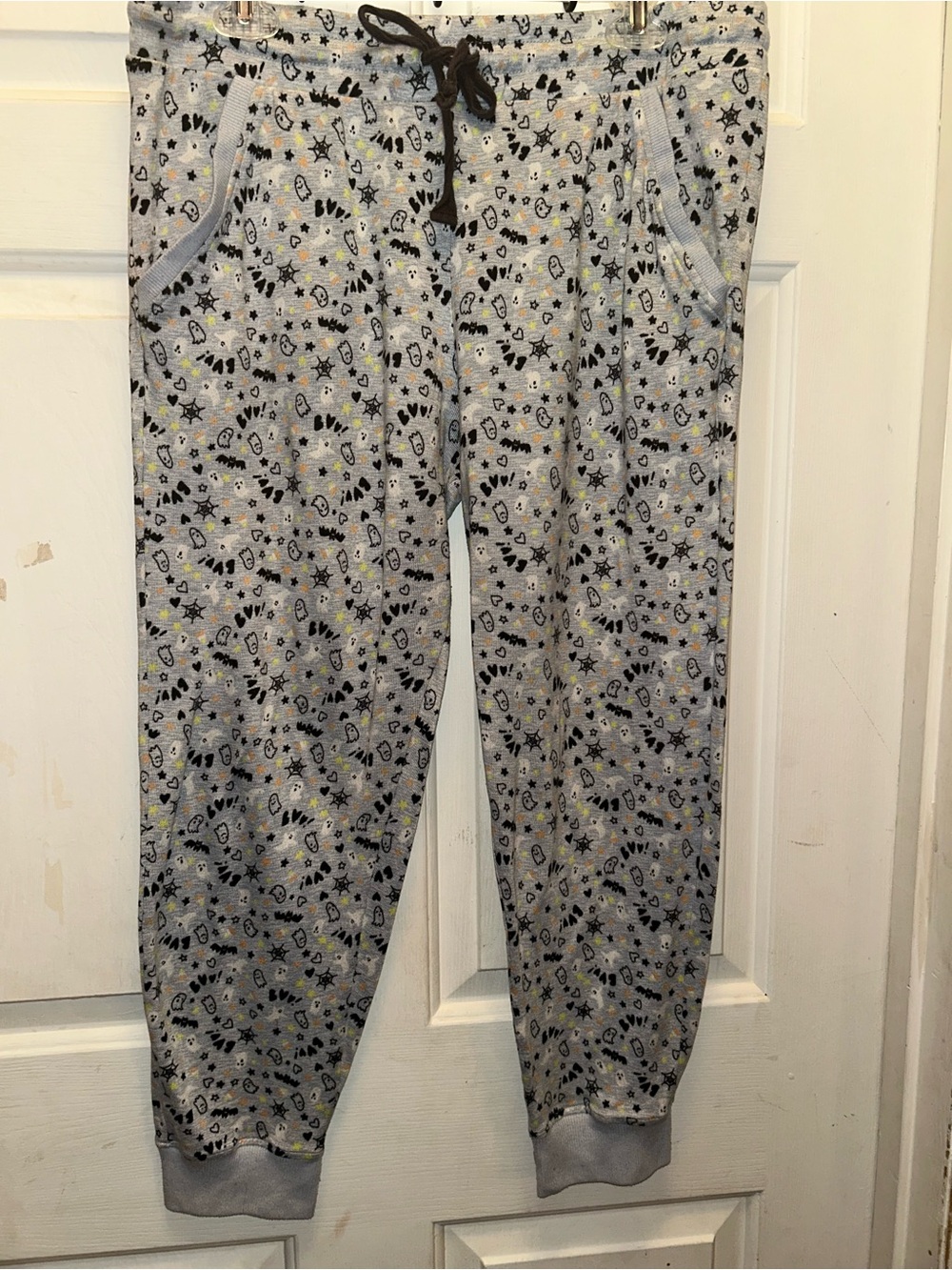 Cozy Gray Printed Women's Lounge Jogger Pajama Pants